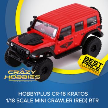 HobbyPlus CR-18 Kratos 1/18 Scale Mini Crawler (Red) RTR *IN STOCK*