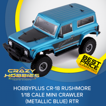 HobbyPlus CR-18 Rushmore 1/18 Scale Mini Crawler (Metallic Blue) RTR *IN STOCK*
