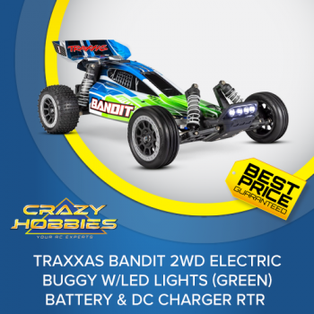 Traxxas Bandit Electric Buggy w/LED Lights (Green) RTR *SOLD OUT*