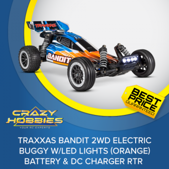 Traxxas Bandit Electric Buggy w/LED Lights (Orange) RTR *SOLD OUT*