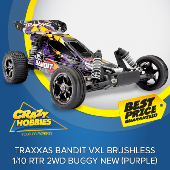 Traxxas Bandit VXL Brushless 1/10 RTR 2WD Buggy NEW (Purple) Or (Green) *SOLD OUT*
