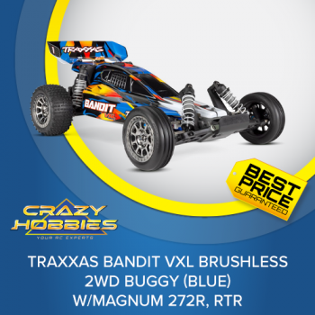 Traxxas Bandit VXL Brushless 2WD Buggy (Blue) w/Magnum 272R, RTR *IN STOCK*