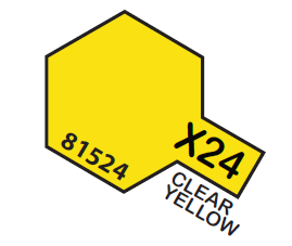 Tamiya Acrylic Mini X-24 Clear Yellow 1/3 oz