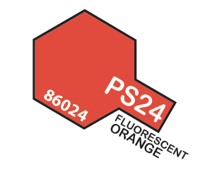 Tamiya PS-24 Polycarbonate Spray Fluorescent Orange