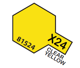 TAMIYA ENAMEL MINI X-24 CLEAR YELLOW  1/3 OZ