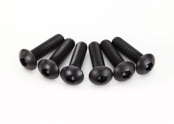 Traxxas Screws, 4x15mm button-head machine (hex drive) (6)