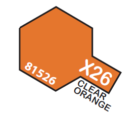 TAMIYA ENAMEL MINI X-26 CLEAR ORANGE 1/3 OZ