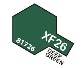 TAMIYA ENAMEL MINI XF26 DEEP GREEN 1/3 OZ