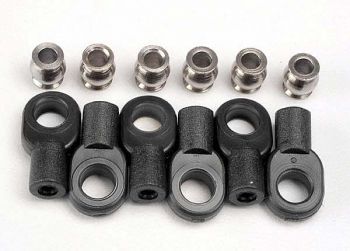 Traxxas Rod Ends, short (6)/ hollow balls (6)