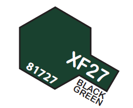 TAMIYA ENAMEL  MINI XF27 BLACK GREEN 1/3 OZ