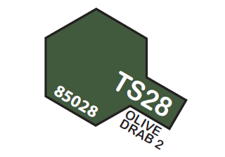 Tamiya Spray Lacquer TS28-Olive Drab 2