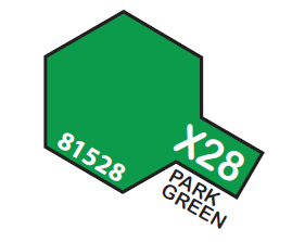 TAMIYA ENAMEL MINI X-28 PARK GREEN 1/3 OZ