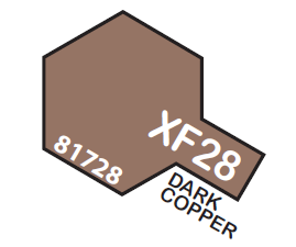 TAMIYA ENAMEL MINI XF28 DARK COPPER 1/3 OZ