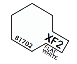 TAMIYA ENAMEL MINI X-F2 FLAT WHTIE1/3 OZ