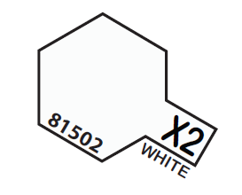Tamiya Acrylic Mini X-2 White 1/3 oz