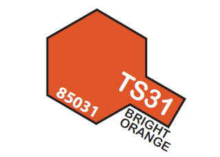 Tamiya Spray Lacquer TS31-Bright Orange