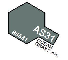 TAMIYA AS-31 SYNTHETIC -LACQUER SPRAY OCEAN GRAY 2