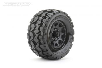 JETKO 1/10 MT 2.8 EX-TOMAHAWK TYRES TRAXXAS STAMPEDE/RUSTLER (CLAW RIM/BLACK/MEDIUM SOFT/12MM) (2PCS)