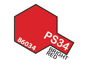 Tamiya PS-34 Polycarbonate Spray Bright Red