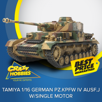 Tamiya 1/16 German Pz.Kpfw IV Ausf.J - w/Single Motor *SOLD OUT*