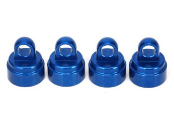 Traxxas Blue-anodized aluminum shock caps