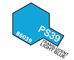 Tamiya PS-39 Polycarbonate Spray Translucent Light Blue