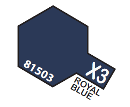 Tamiya Acrylic Mini X-3 Royal Blue 1/3 oz