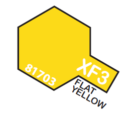 Tamiya Acrylic Mini X-F3 Flat Yellow1/3 oz