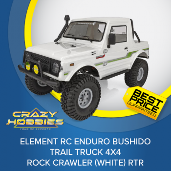 Element RC Enduro Bushido Trail Truck 4X4 Rock Crawler (White) RTR *IN STOCK*