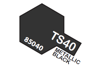 Tamiya Spray Lacquer TS40-Metallic Black