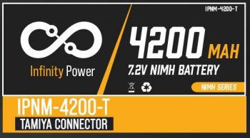 Infiniti Power 7.2V NiMh Battery w/Tamiya Connector (4200mAh)