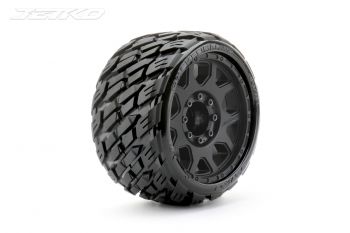 JETKO 1/8 SGT 3.8 EX-ROCKFORM TYRES TRAXXAS MAXX (CLAW RIM/BLACK/MEDIUM SOFT/17MM) (2PCS)