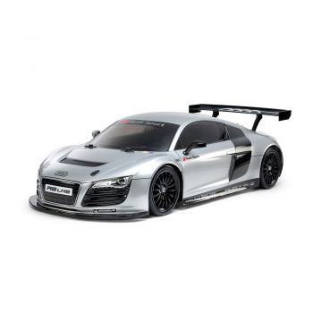 TAMIYA AUDI R8 LMS 2008 - SILVER PAINTED BODY (TT-02) RC KIT
