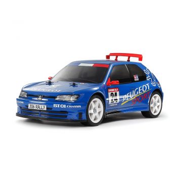 Tamiya BT-01 Peugeot 306 Maxi RC Car Kit - Pre Painted Blue