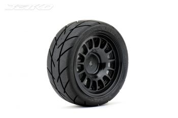 JETKO 1/10 GT EVOLUTION TYRES (RADIA RIM/BLACK/MEDIUM SOFT) (4PCS)