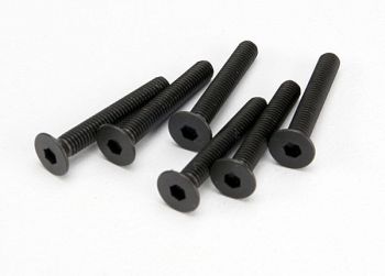 Traxxas Screws, 3x20mm countersunk machine