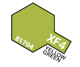 TAMIYA ENAMEL MINI X-F4 YELLOW GREEN 1/3 OZ
