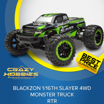 BlackZon 1/16th Slayer/Slyder 4WD Monster Truck Green RTR *IN STOCK*