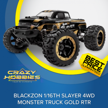 BlackZon 1/16th Slayer/Slyder 4WD Monster Truck Gold RTR *IN STOCK*