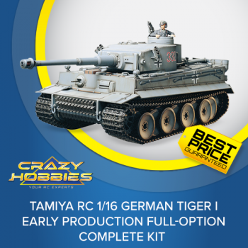 TAMIYA RC 1/16 GERMAN TIGER I Early Production Full-Option Complete Kit *SOLD OUT*