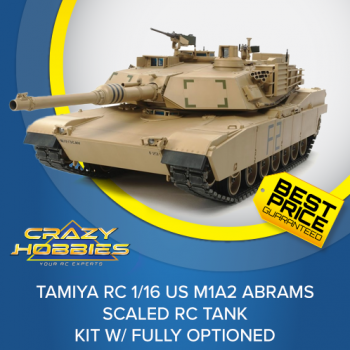 Tamiya RC 1/16 US M1A2 Abrams Scaled RC Tank Kit w/ Fully Optioned *SOLD OUT*