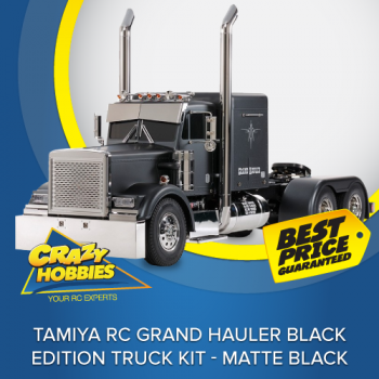 Tamiya RC Grand Hauler Black Edition Truck Kit - Matte Black *SOLD OUT*