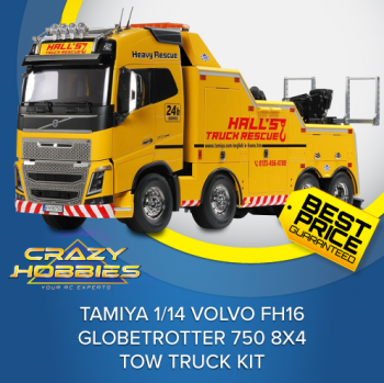 Tamiya 1/14 Volvo FH16 Globetrotter 750 8x4 Tow Truck Kit *IN STOCK*