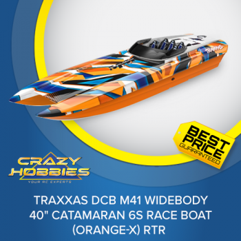 Traxxas DCB M41 Widebody 40" Catamaran 6S Race Boat (Orange-X) RTR *COMING SOON*