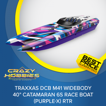 Traxxas DCB M41 Widebody 40" Catamaran 6S Race Boat (Purple-X) RTR *COMING SOON*