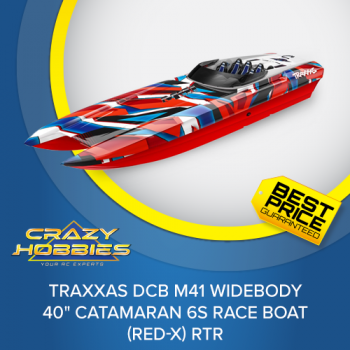 Traxxas DCB M41 Widebody 40" Catamaran 6S Race Boat (Red-X) RTR *COMING SOON*
