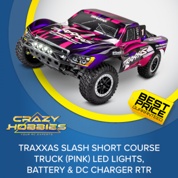Traxxas Slash Short Course Truck (Pink) LED Lights, RTR *SOLD OUT*