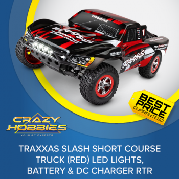 Traxxas Slash Short Course Truck (Red) LED Lights, RTR *IN STOCK*