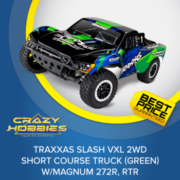 Traxxas Slash VXL 2WD Short Course Truck (Green) w/Magnum 272R, RTR *SOLD OUT*