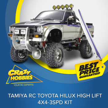 Tamiya RC Toyota Hilux High Lift - 4x4-3SPD KIT *SOLD OUT*